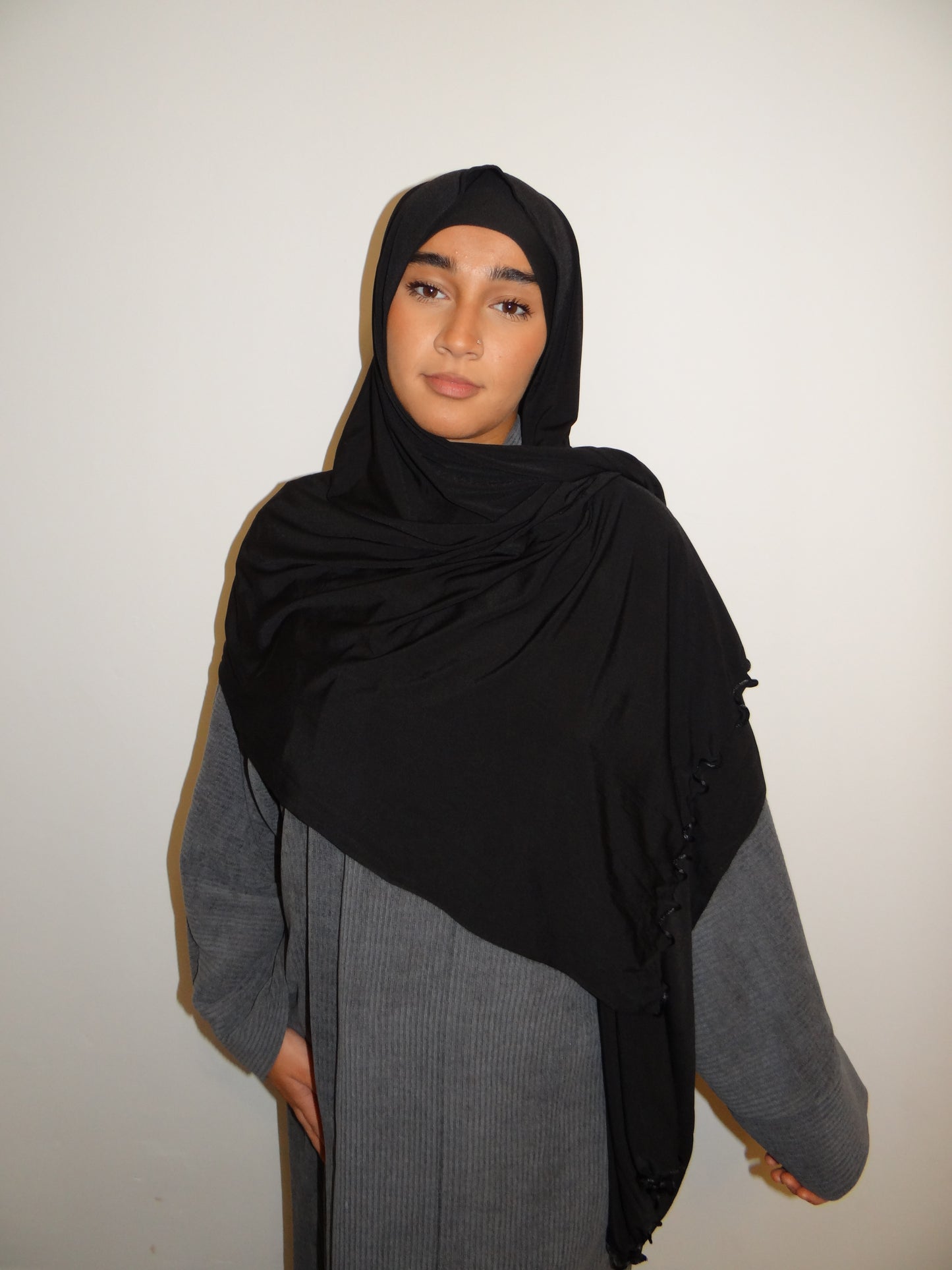 JERSEY PREMIUM FRISÉ LARISSA - NOIR