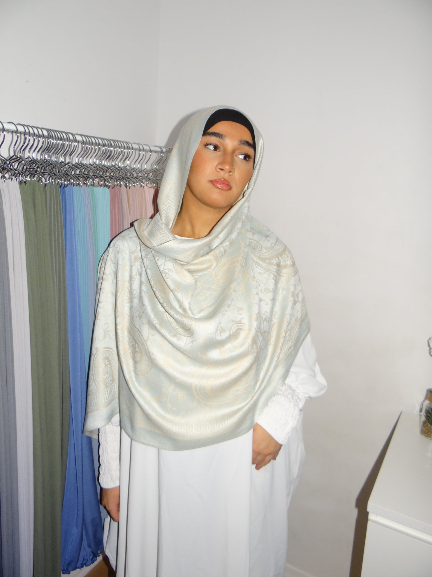 PASHMINA VERT PASTEL