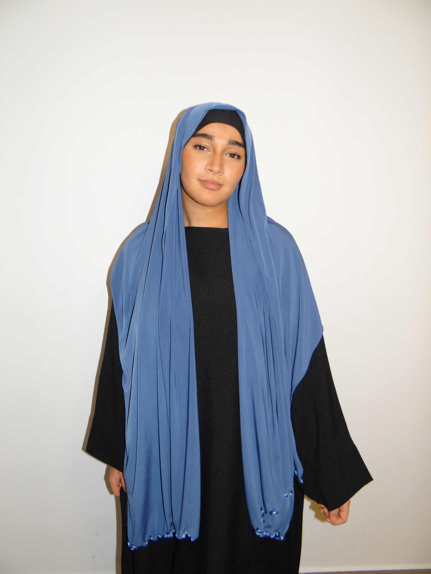 JERSEY PREMIUM FRISÉ LARISSA - BLEU PÉTROLE